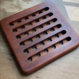 Goodwood Teak Trivet Dish MCM Vintage